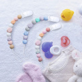 Pacifiers de silicone Clipe Soother Chain Homwable Exercício dentes